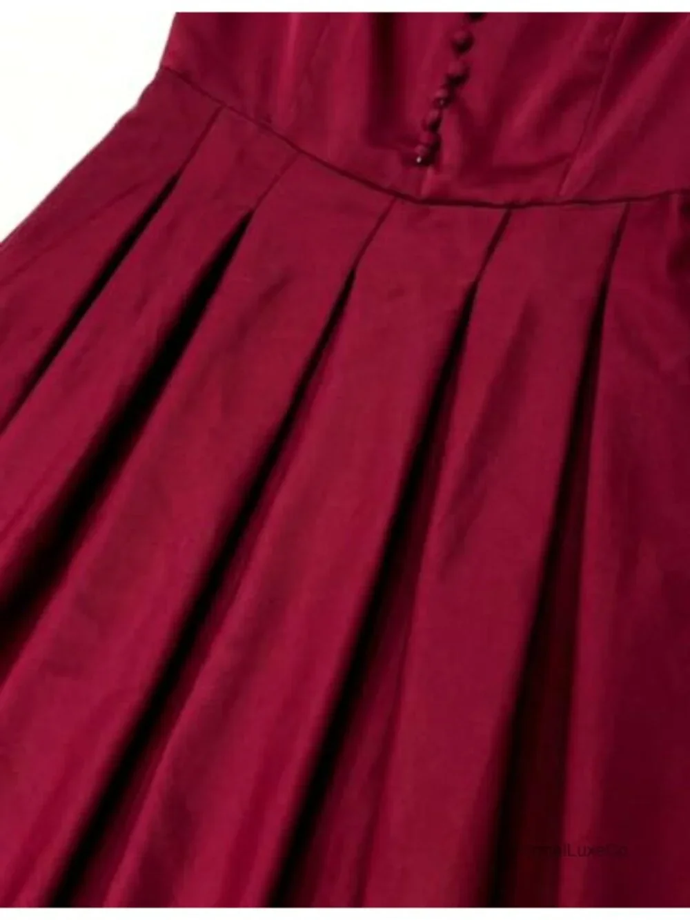 Satin Sleeveless V Neck Midi Dress Button Front Placket